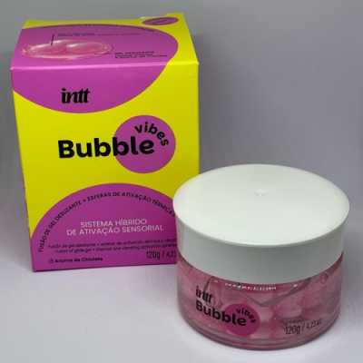 Bubble Vibes 3 em 1 Lubrificante e Excitante com Esferas e Jambu 120g - Chiclete