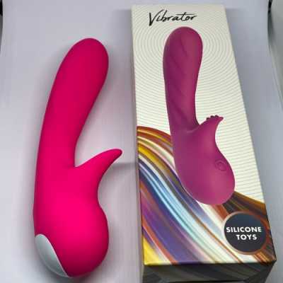 Vibrador Ponto G com Textura leve e 9 Modos de Vibração - Pink